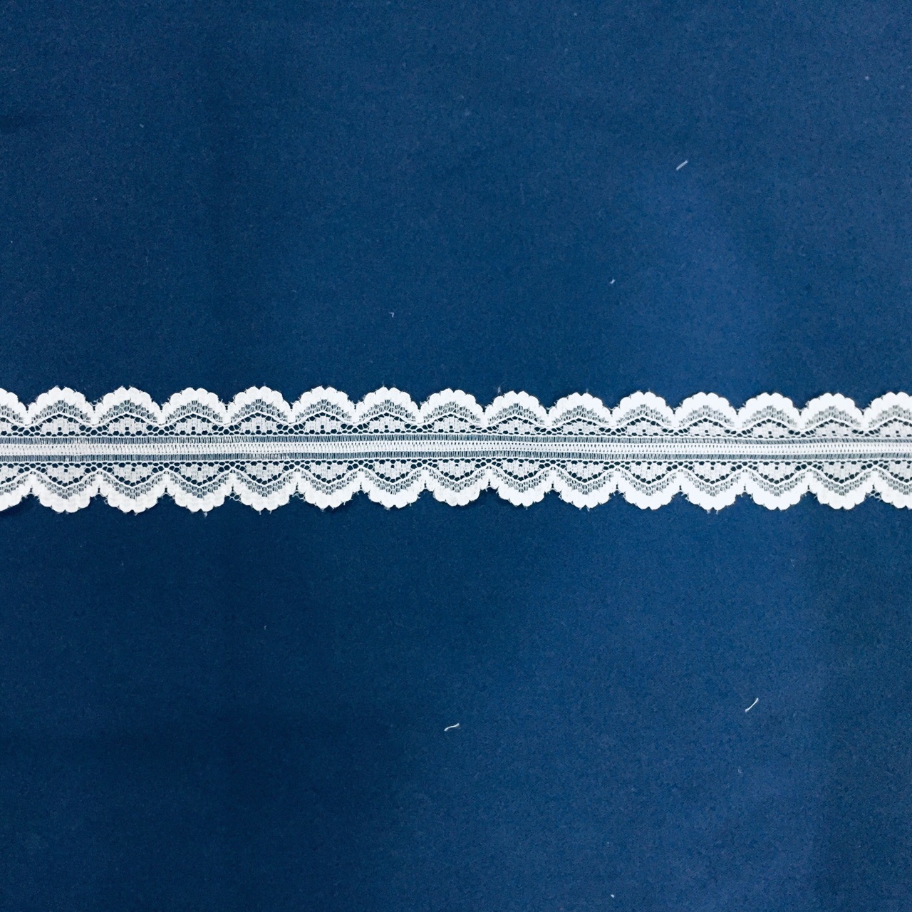 蕾丝花边尼龙无弹台版网纱双边波浪2.5CM小条码 手工DIY厂家直销