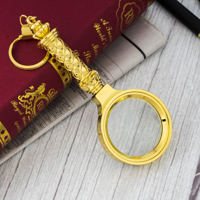 Заводская горячая распродажа 50 мм Цветочная ручка цельнометаллическая HD Оптическая лупа ручная карта для чтения газет для пожилых людей