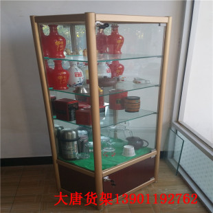 Living room and bedroom corner figure Gundam model glass display corner cabinet corner storage cabinet with lock modern and simple