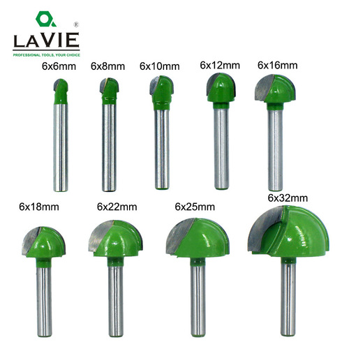 6-handle woodworking semicircle relief knife, round bottom lace knife, round head knife, computer engraving machine, ball knife, flower knife, woodworking milling cutter