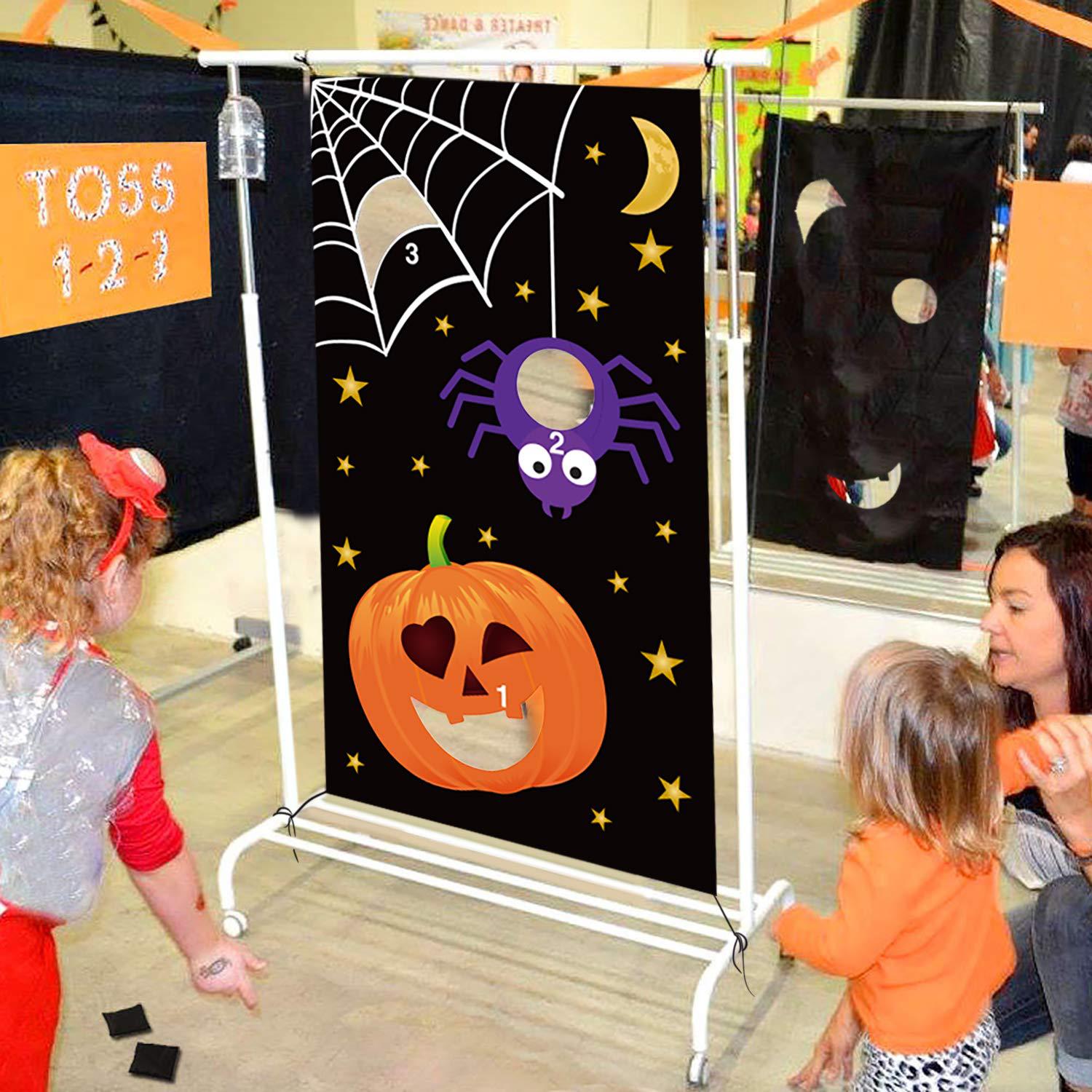 Carnival Halloween Toss Game Banner Bean Bag Game Banner Horse Carousel Clown Flag Amazon