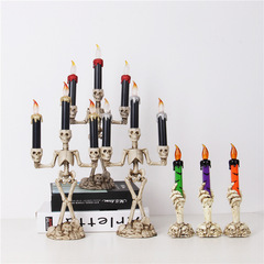 Halloween decoration props, simulated flame candle lamp, ghost festival candle holder, bar KTV desk decoration, table decoration pieces, props