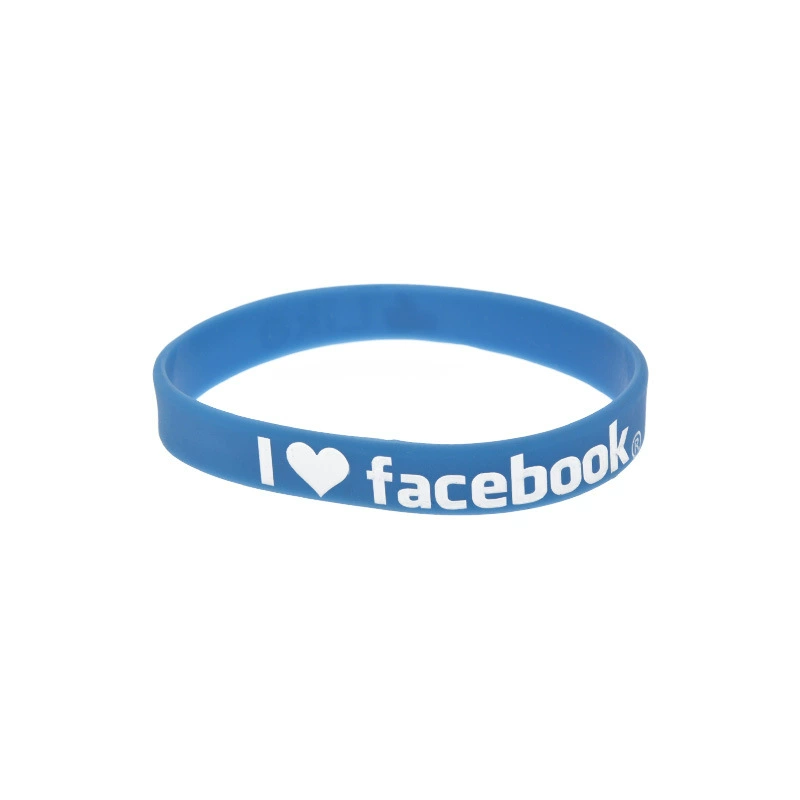 Европейский и американский стиль «I love Facebook» силиконовый браслет, персональный аксессуар, модный цветной заполняемый браслет, ремешок для руки для учащихся
