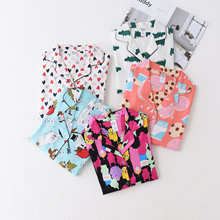 批发春秋冬季卡通长袖睡衣女士长裤家居服月子服套装