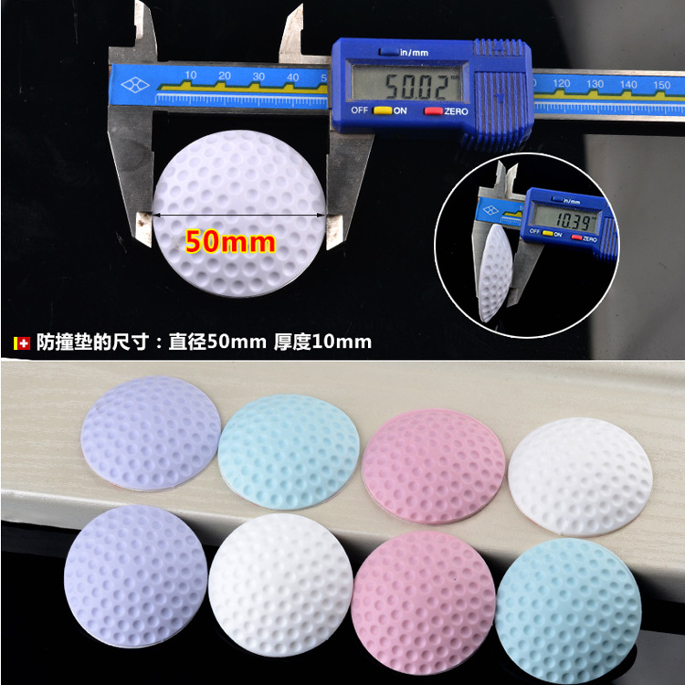 En stock almohadilla Anticolisión de pared engrosada puerta trasera Mute almohadilla protectora anticolisión almohadilla antivibración de goma almohadilla anticolisión pegatina silenciador