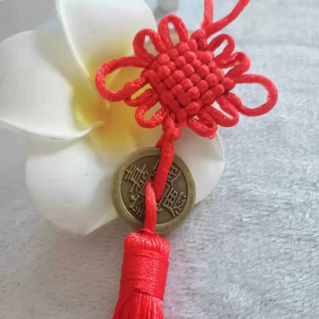 A厂家大量批发专业编织中国结一个铜钱 小中国结 六盘盘长结