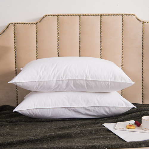 Five-star hotel pillow inserts: Fiber pillows with high-resilience feather-like microfiber, specially designed for hotels—crafted from pure cotton.