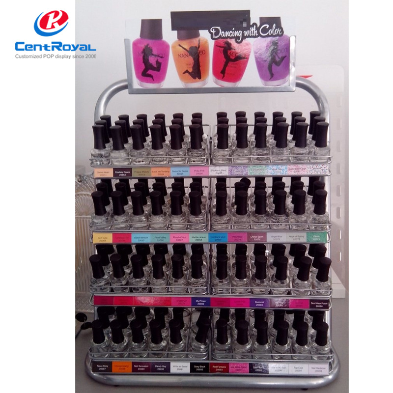 厂家定 制高档4层可拆指甲油展示架美甲工具指甲油架子展示架批发