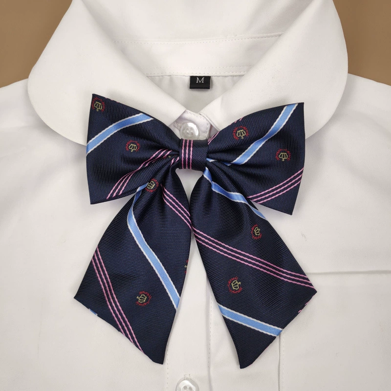 Set, bow tie with bow, uniform for students, accessory