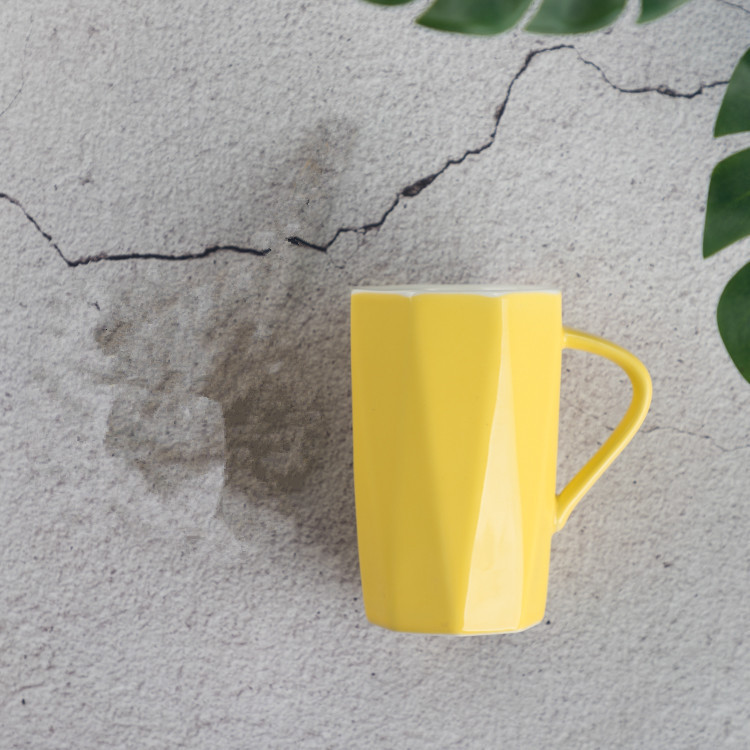 北欧insシンプルなひし形マグカップ創意カップル陶磁器カップ個性ビジネスオフィスコーヒーカップlogo|undefined