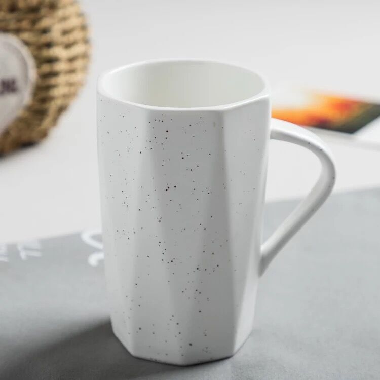 北欧insシンプルなひし形マグカップ創意カップル陶磁器カップ個性ビジネスオフィスコーヒーカップlogo|undefined