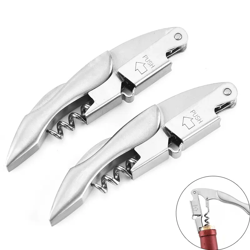 厂家批发简易不锈钢多功能开瓶器啤酒葡萄酒红酒开瓶器厨房小工具