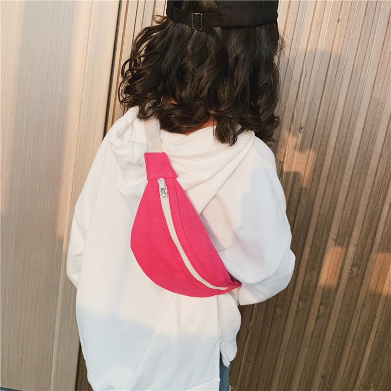 Bolso infantil estilo coreano, otoño-invierno 2025, nuevo bolso de hombro, mini bolso de cintura, moderno para niños y niñas, bolso de pecho sencillo y a la moda