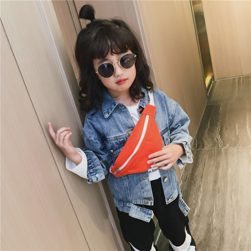 Bolso infantil estilo coreano, otoño-invierno 2025, nuevo bolso de hombro, mini bolso de cintura, moderno para niños y niñas, bolso de pecho sencillo y a la moda