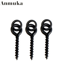 Cross-border carp fishing lock needle screw black round thin sheet matte European fishing gear accessories