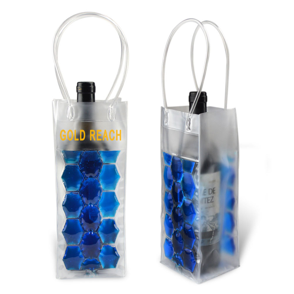 供应PVC手提酒袋酒类PVC包装袋红酒立体袋PVC冰红酒袋子