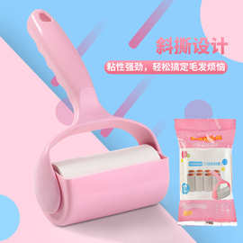 粘毛器滚筒家用卧室宠物衣服静电去毛可撕粘毛滚筒除尘清洁刮毛器
