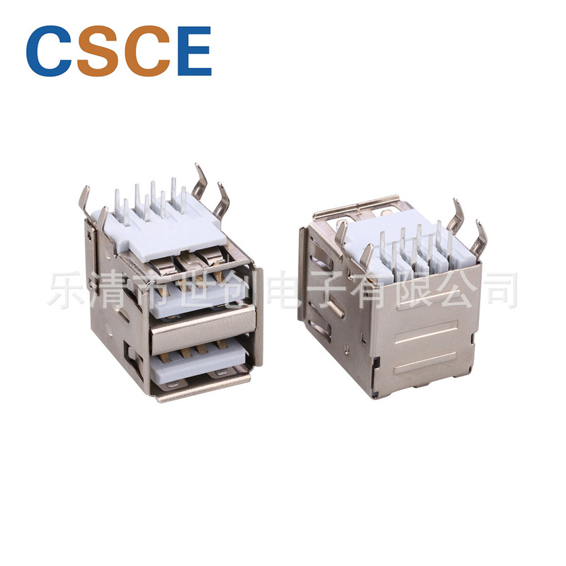 Factory supply DIP 4 pin USB plug USB 2.0 90 degree insertion force 1kg MIN plug