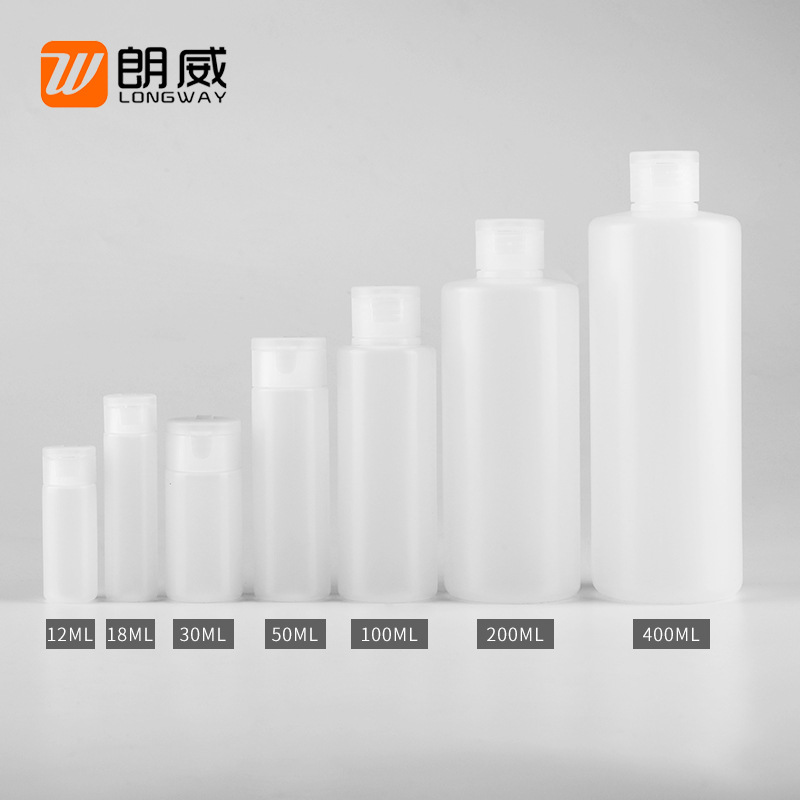 12ml-400ml Flip squeeze botella sub-botella vacía traje portátil champú loción de baño de tóner botella vacía