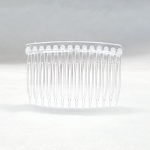 4.5*7cm 14齿韩版塑料插梳透明塑胶发梳头饰新娘配件材料发梳插梳