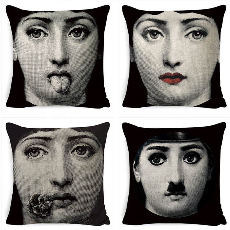 2026 Amazon New Cross-Border Linen Short Plush Sofa Lumbar Cushion Car Decorative Backrest