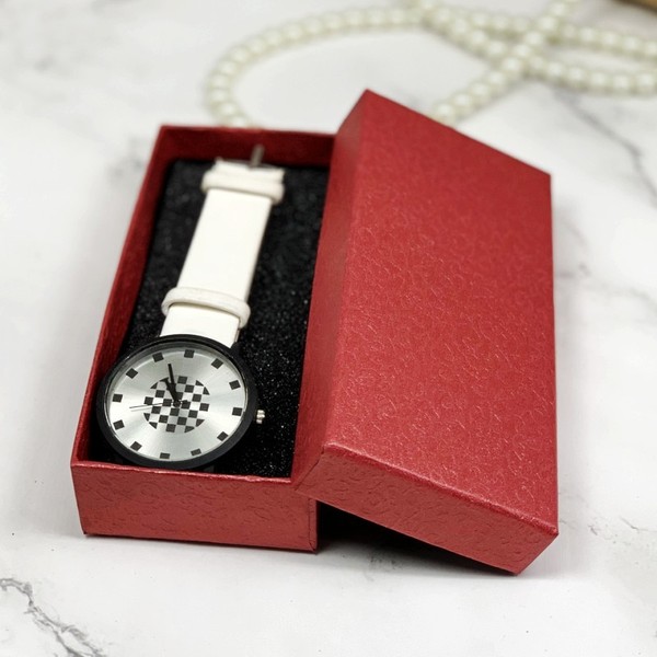 Solid color sponge rectangular watch box
