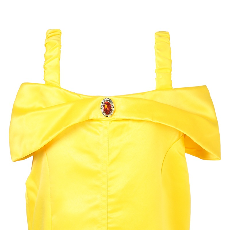 Navidad Nueva campana princesa vestido belleza y Bestia niña princesa vestido ropa de comercio exterior de una sola pieza entrega image 7
