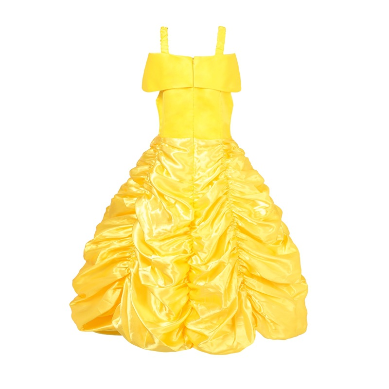 Navidad Nueva campana princesa vestido belleza y Bestia niña princesa vestido ropa de comercio exterior de una sola pieza entrega image 4
