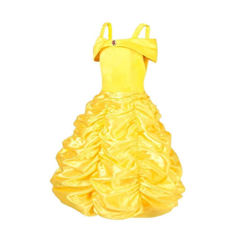 Navidad Nueva campana princesa vestido belleza y Bestia niña princesa vestido ropa de comercio exterior de una sola pieza entrega image 5