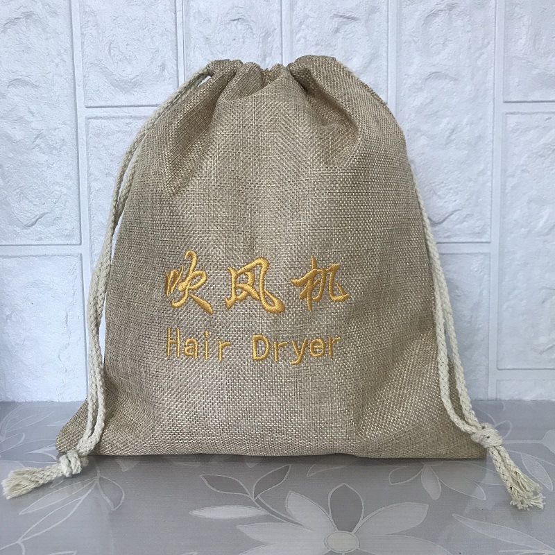 Bolsas de franela al por mayor suministros para hoteles, juegos para secador de pelo, bolsas de tela, bolsillos con cordón, bolsas de almacenamiento de joyería Wenwan, bolsillos con cordón