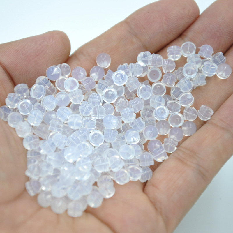 Japonés y coreano DIY accesorios de la joyería del oído de silicona transparente anillo de la oreja enchufe de plástico oído Stud plug de gama alta al por mayor