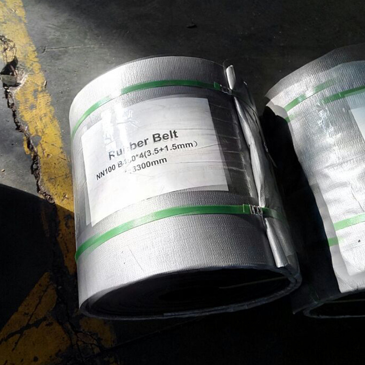 河北蓝箭黑色cc56普通输送带 棉帆布橡胶传送带 尼龙NN运输带