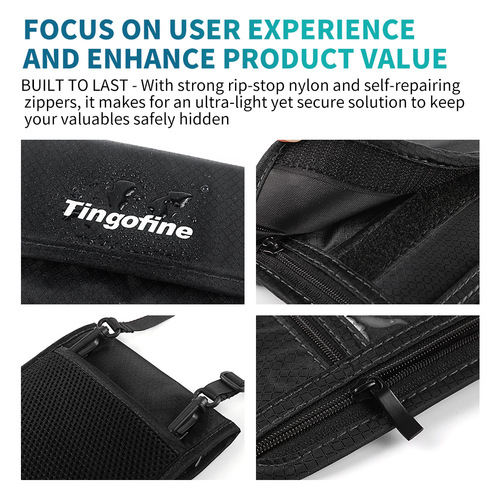 Travel neck strap passport holder RFID passport bag waterproof nylon transparent passport case