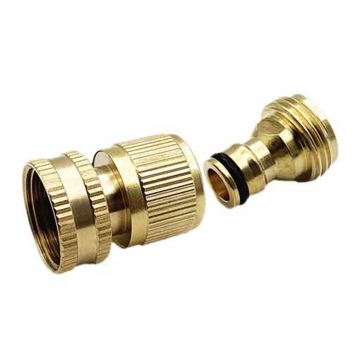 Amazon brass 3/4 hose quick connector garden water pipe connection male and female connector accessories 6-point quick connector