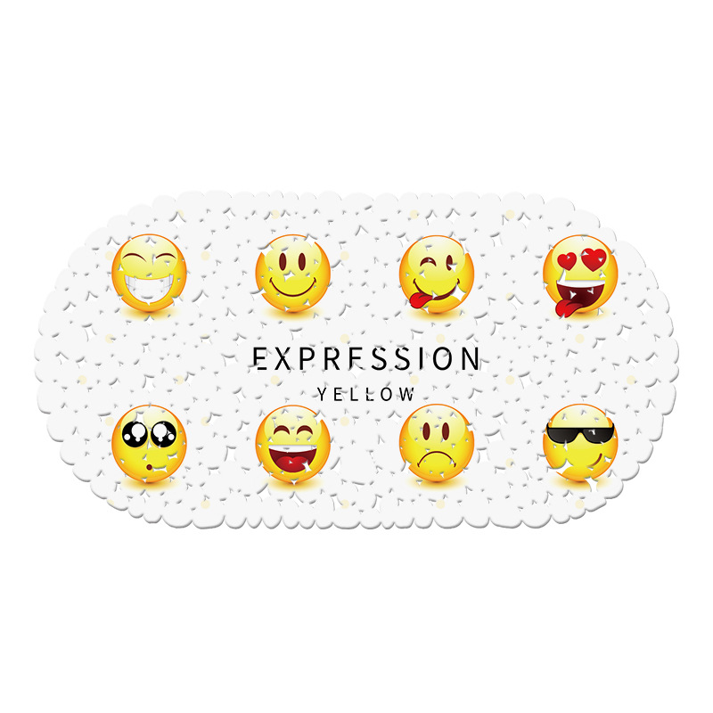 Alfombra de baño impresa bañera estera antideslizante TPE ducha alfombra de baño Nordic ins ventosa de plástico baño alfombra antideslizante