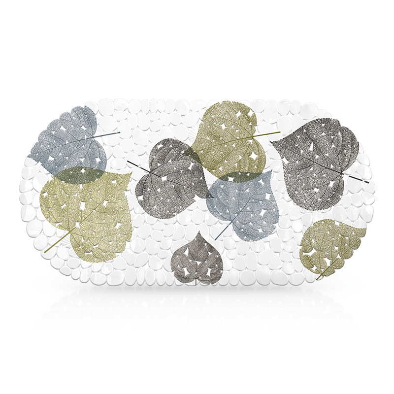 Alfombra de baño impresa bañera estera antideslizante TPE ducha alfombra de baño Nordic ins ventosa de plástico baño alfombra antideslizante