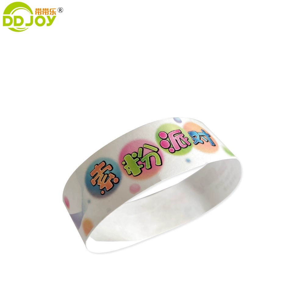 Disposable waterproof bracelet for amusement parks, custom-made