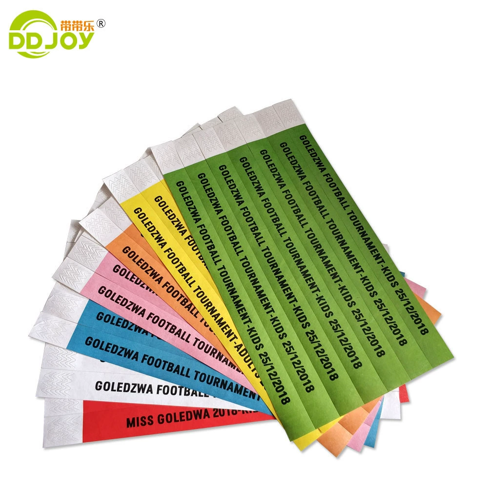 Disposable waterproof bracelet for amusement parks, custom-made