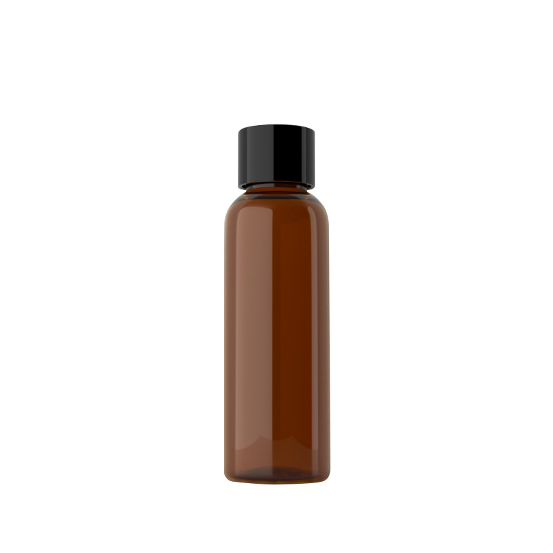 60ml botella redonda de hombro cubierta ordinaria botella de cola botella de plástico botella de tóner botella cosmética sub-botella Yuyao langwei