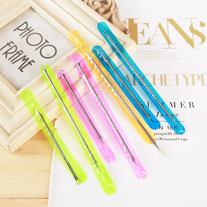 Двуглавая игла для прыщей из нержавеющей стали игла для прыщей игла для угрей инструменты для красоты с фабрики прямая оптовая продажа