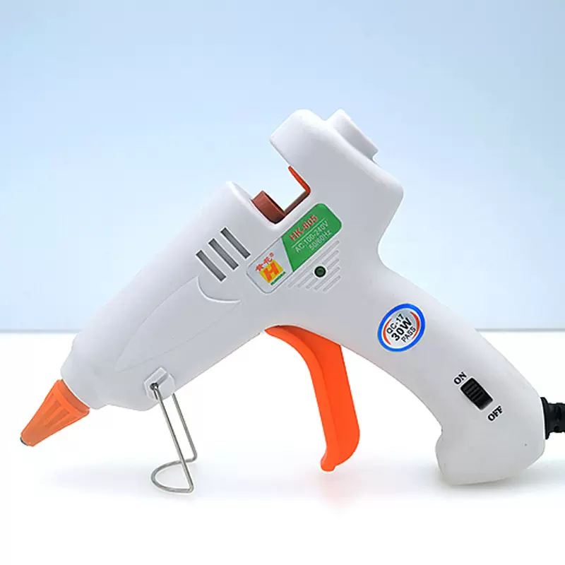 HK-805黄花牌30w带开关热熔胶枪 高温小胶枪 枪嘴防护套胶枪