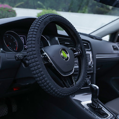 Silicone car steering wheel cover for all seasons, summer corn grain anti-slip and wear-resistant truck steering wheel cover for men and women