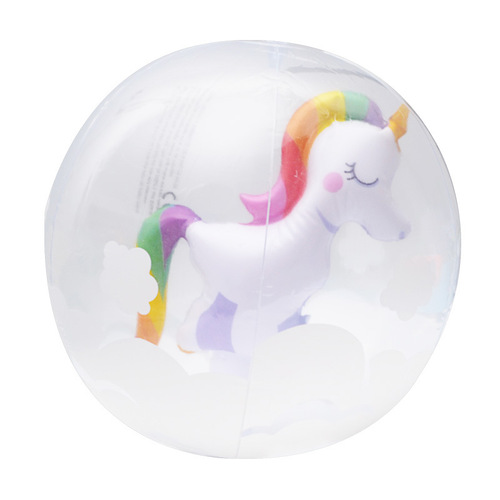 Children's cartoon toy ball-in-ball baby intelligence inflatable toy popular at roadside stalls, online parent-child interactive