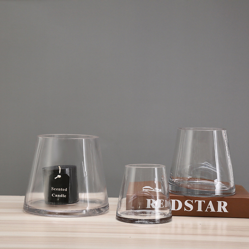 Transparent glass creative decorations for living room