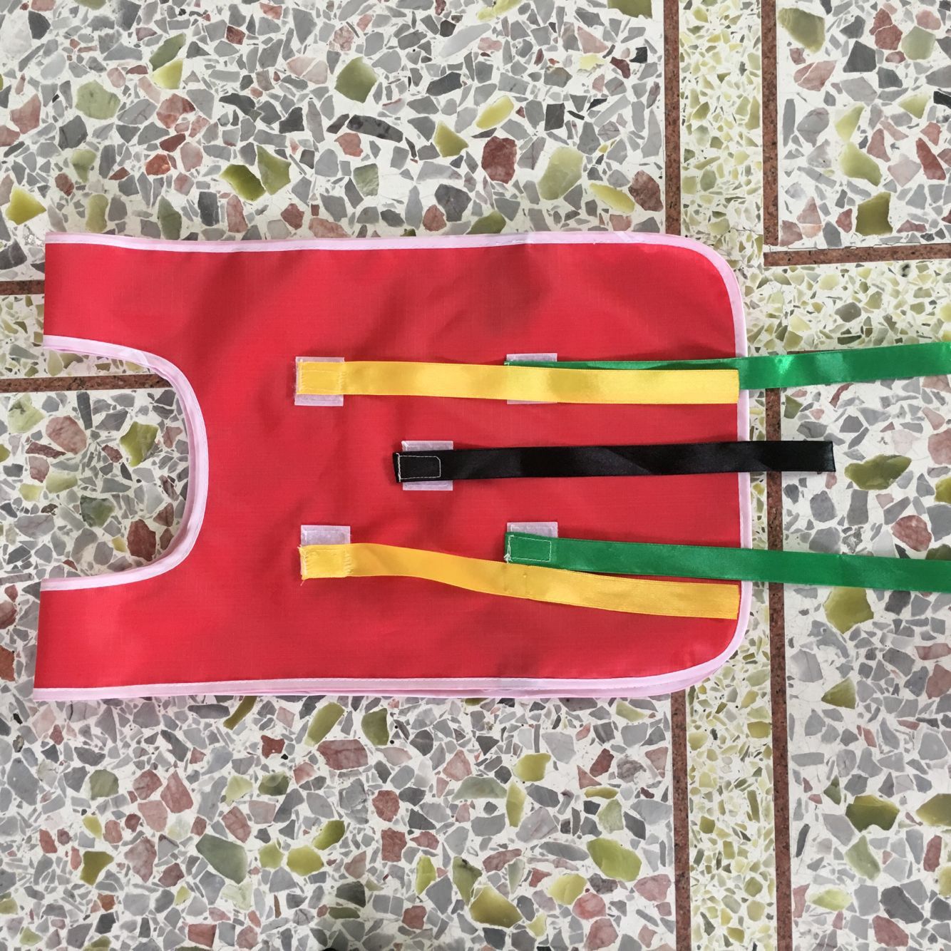 꼬리 옷 빨간 스몰 사이즈 당겨