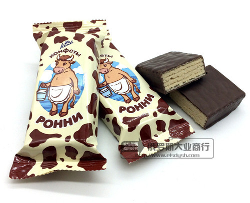 Konig brand large cow wafer chocolate milk wafer for work and leisure snacks