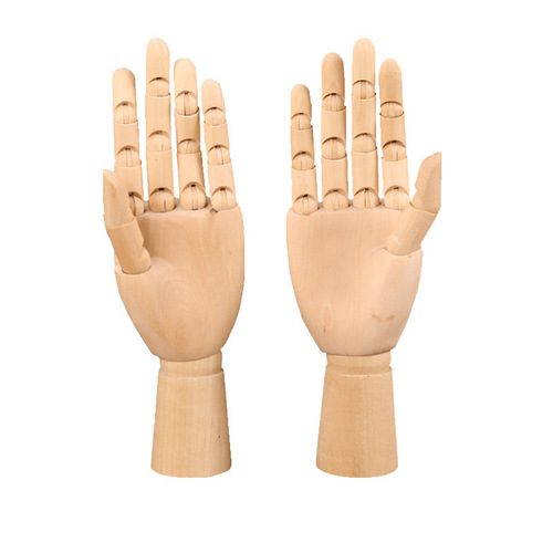 Hot-selling creative wooden human joint hand model ornaments studio office desktop rotatable personalized decorative ornaments