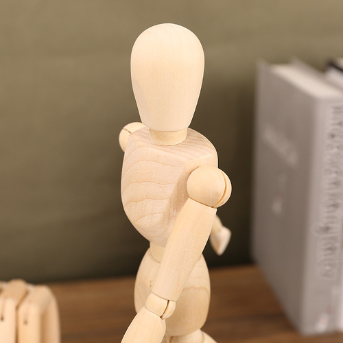 Hot-selling creative wooden human joint hand model ornaments studio office desktop rotatable personalized decorative ornaments