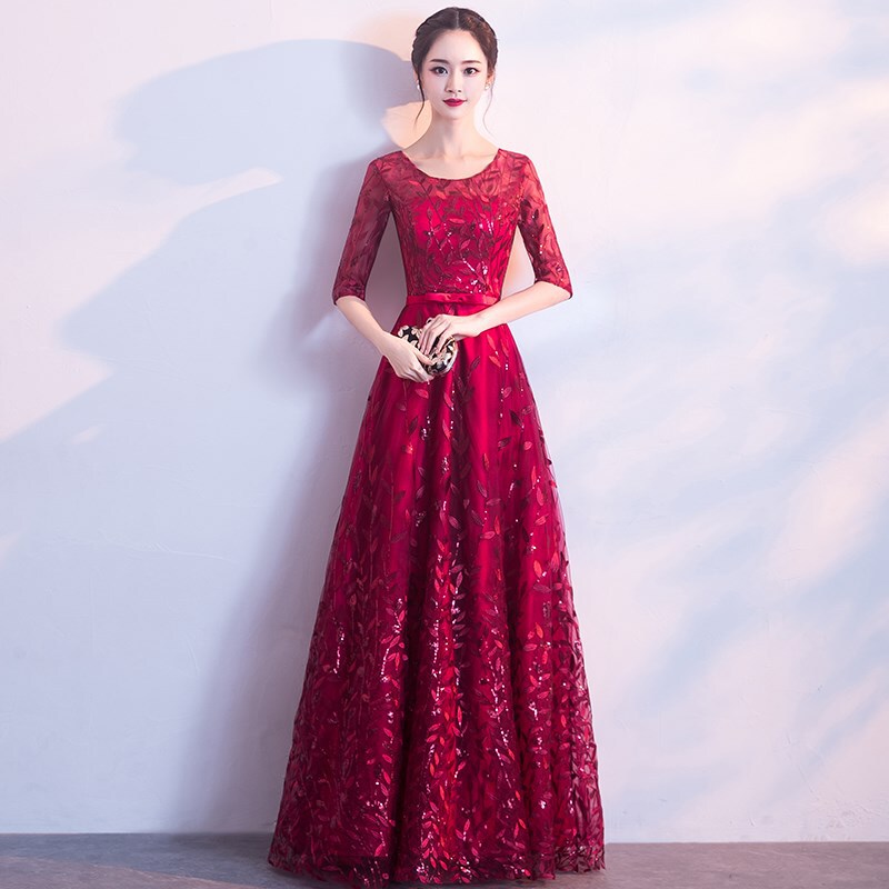 Festival Performance Evening Dress 2026 New Spring Wedding Toast Slim-Fit Banquet Host Choir Dress Gown Festival Performance Evening Dress 2026 New Spring Wedding Toast Slim-Fit Banquet Host Choir Dress Gown