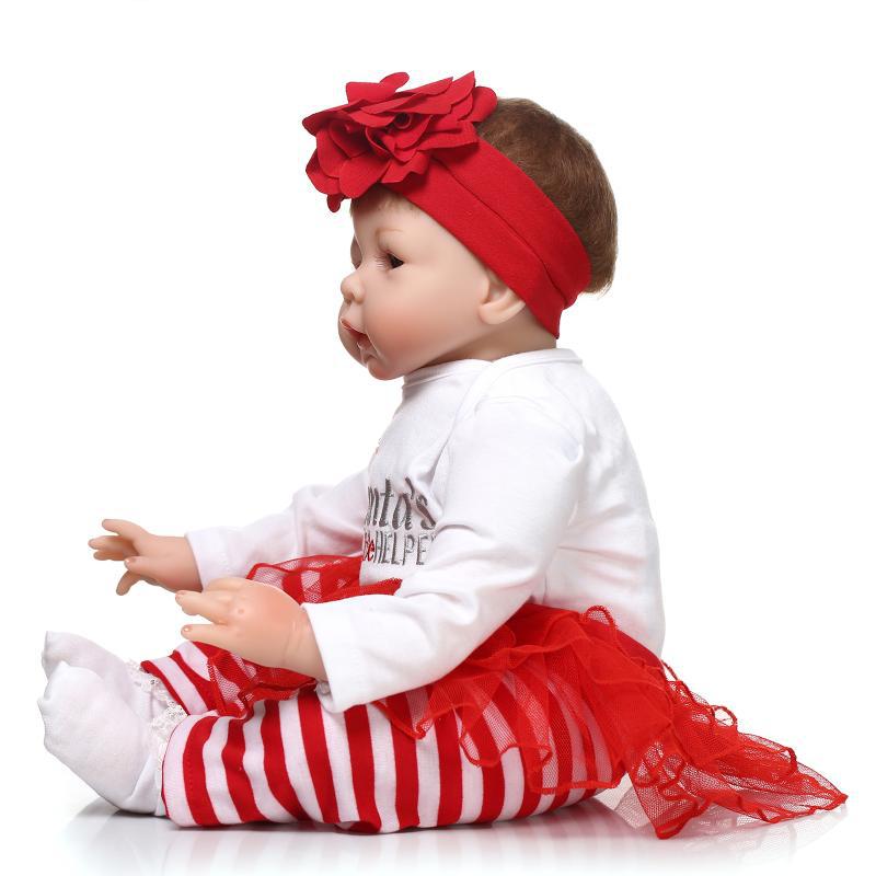 Simulación de muñeca de Navidad bebé transfronteriza Venta caliente suministro EBAY WISH AliExpress